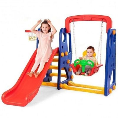 MYTS 3 in 1 Kids Play set with swing and slide 